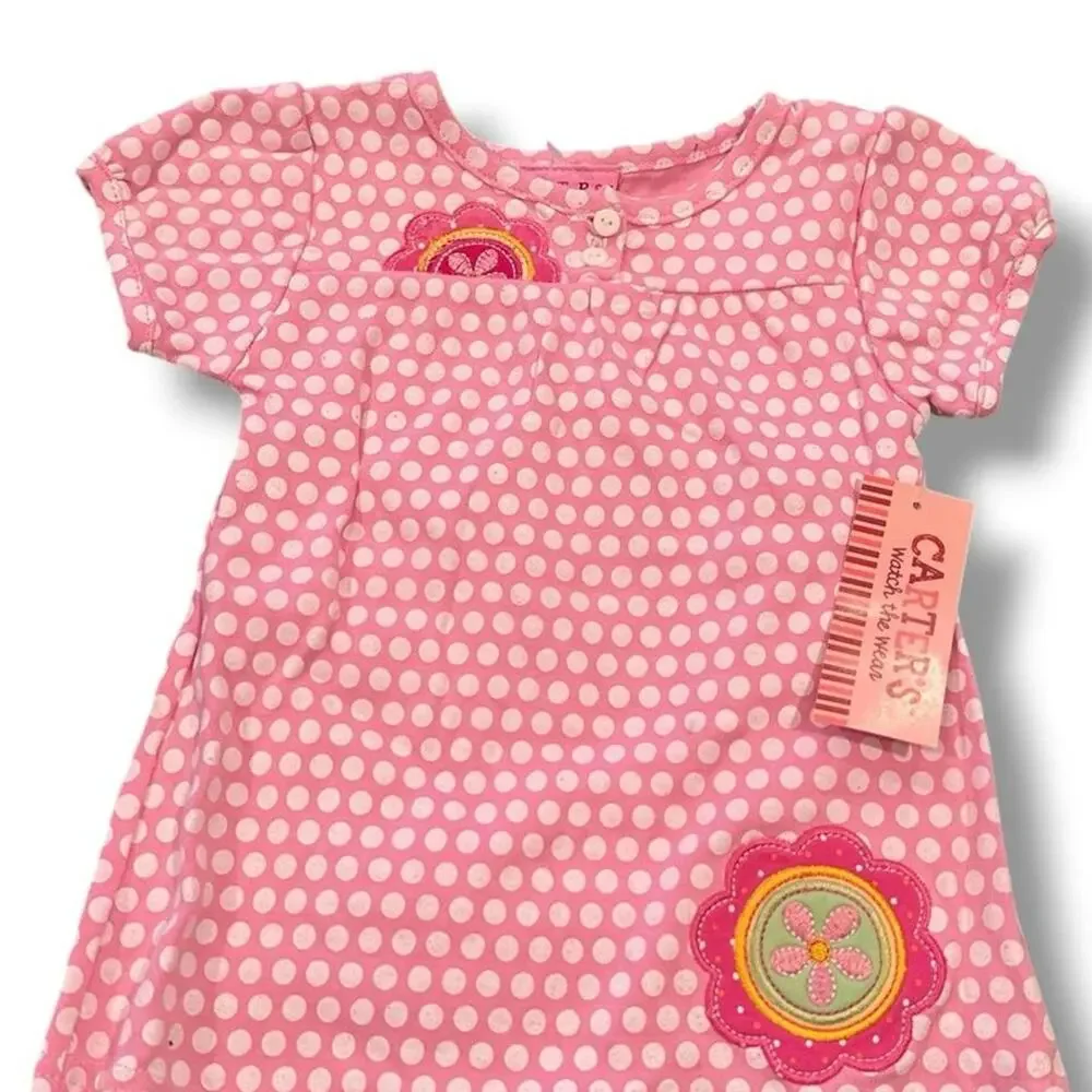 2000s carters pink baby dress